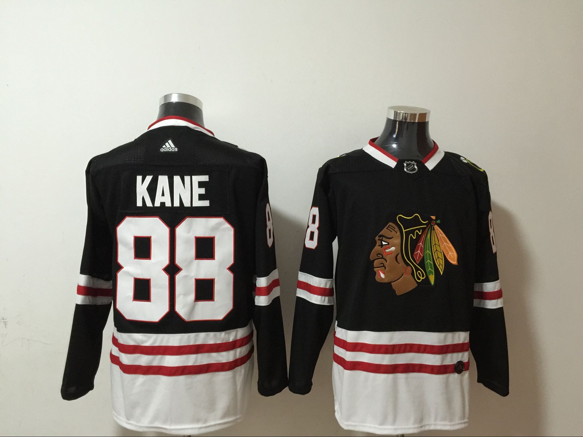 Men's Chicago Blackhawks #88 Patrick Kane NEW Black Adidas Stitched NHL Jersey