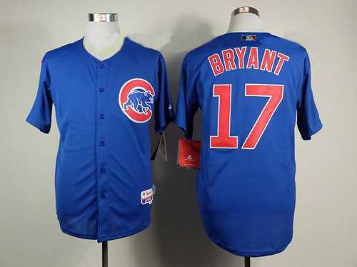 Chicago Cubs #17 Kris Bryant Blue Jersey