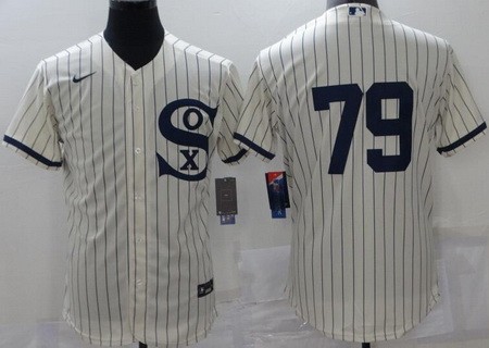 Men's Chicago White Sox #79 Jose Abreu 2021 Cream Field of Dreams Name Cool Base Stitched Nike Jersey