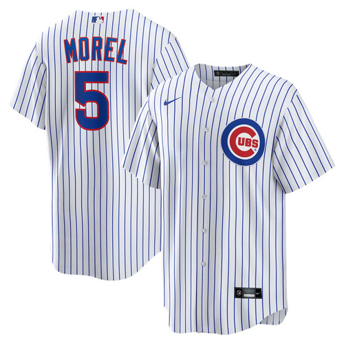 Men's Christopher Morel Chicago Cubs #5 Home Jersey by NIKE?