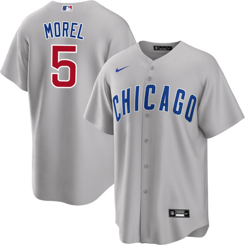 Men's Christopher Morel Chicago Cubs #5 Road Jersey by NIKE?