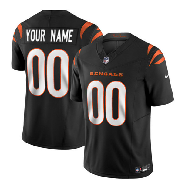 Men's Cincinnati Bengals Active Player Custom 2023 F.U.S.E. Black Vapor Untouchable Limited Football Stitched Jersey
