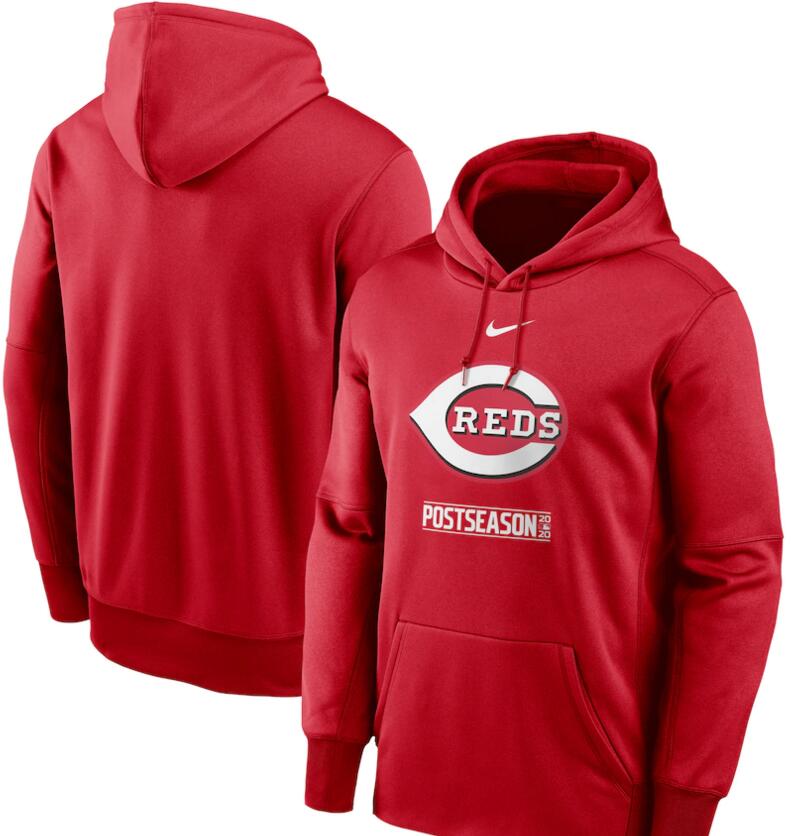 Men's Cincinnati Reds Nike Red 2020 Postseason Collection Pullover Hoodie