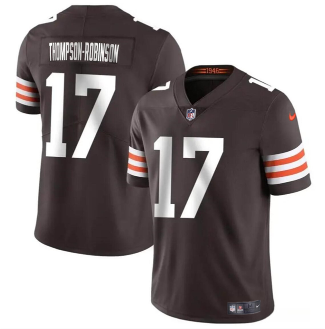 Men's Cleveland Browns #17 Dorian Thompson-Robinson Brown Vapor Untouchable Limited Football Stitched Jersey