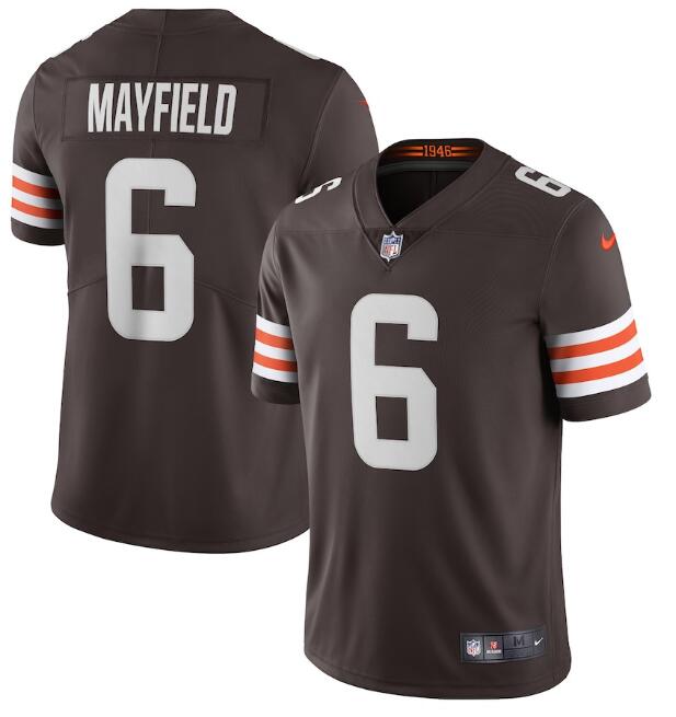 Men's Cleveland Browns #6 Baker Mayfield Brown 2020 NEW Vapor Untouchable Stitched NFL Nike Limited Jersey