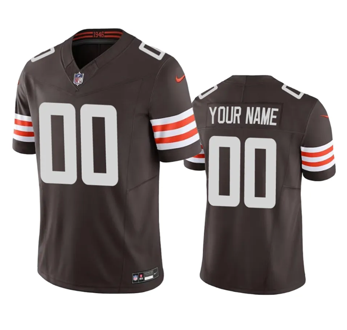 Men's Cleveland Browns Active Player Custom Brown 2023 F.U.S.E. Vapor Untouchable Limited Stitched Jersey