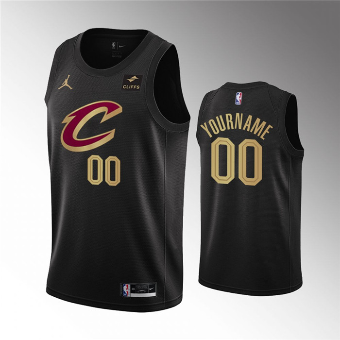 Men's Cleveland Cavaliers Active Player Custom Black Statement Edition Stitched Basketball Jersey
