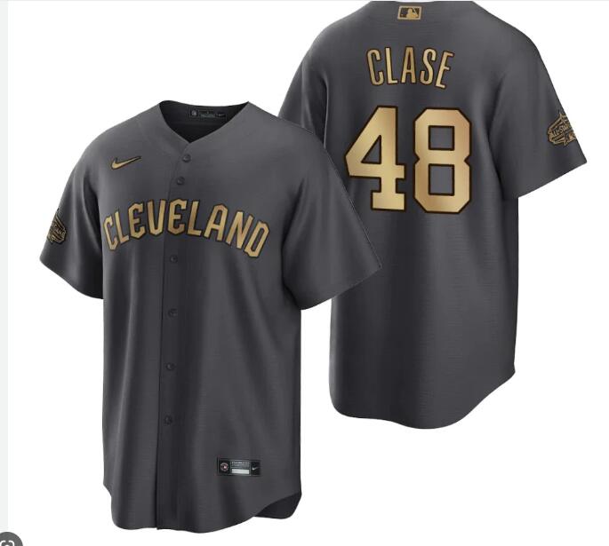 Men's Cleveland Guardians #48 Emmanuel Clase 2022 All Star Jersey