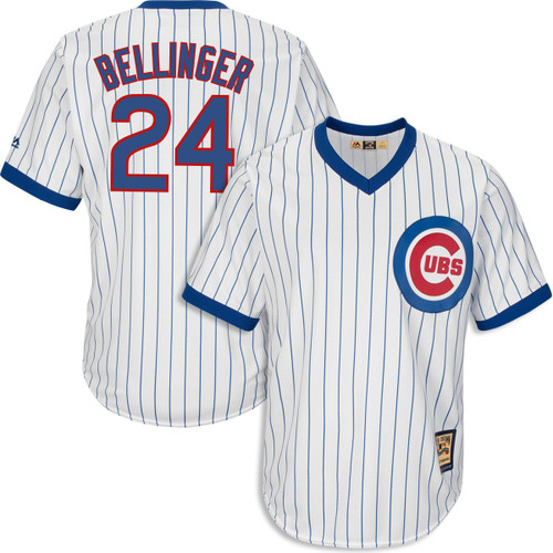 Men's Cody Bellinger Chicago Cubs #24 1968-69 Cooperstown Jersey by Majestic