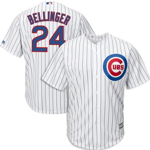 Men's Cody Bellinger Chicago Cubs #24 Home white Jersey by Majestic