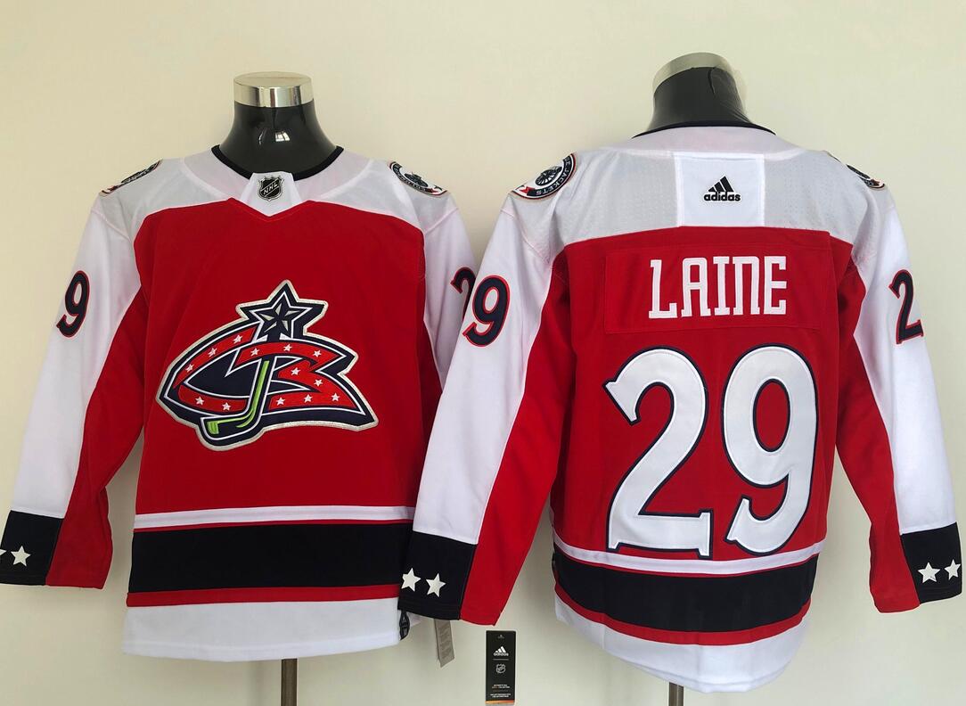 Men's Columbus Blue Jackets #29 Patrik Laine Orange 2021 Retro Stitched NHL Jersey