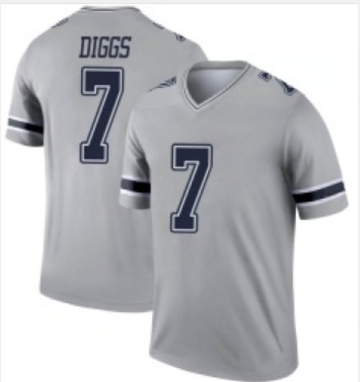 Men's Dallas Cowboys #7 Trevon Diggs Limited Gray Inverted Vapor Nike Jersey