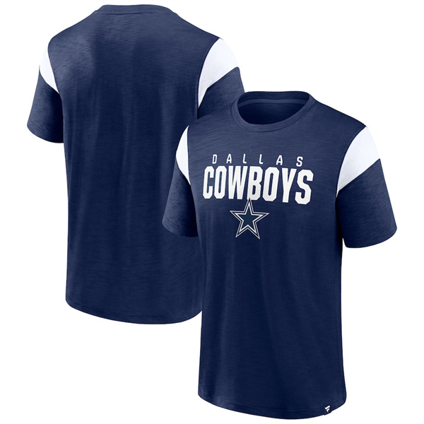 Men's Dallas Cowboys Navy White Home Stretch Team T-Shirt