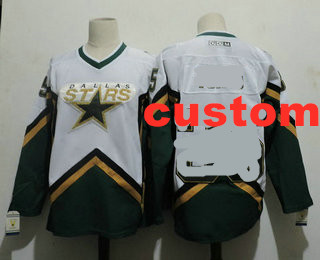 Men's Dallas Stars Custom 2003 CCM Throwback Home NHL customized Jersey