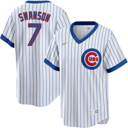 Men's Dansby Swanson Chicago Cubs #7 1968 Cooperstown Jersey by NIKE?