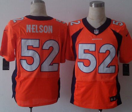 Men's Denver Broncos #52 Corey Nelson 2013 Nike Orange Elite Jersey