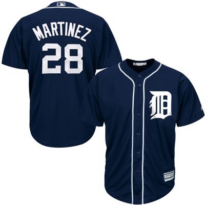 Men's Detroit Tigers #28 JD Martinez 2015 Navy Blue Jersey