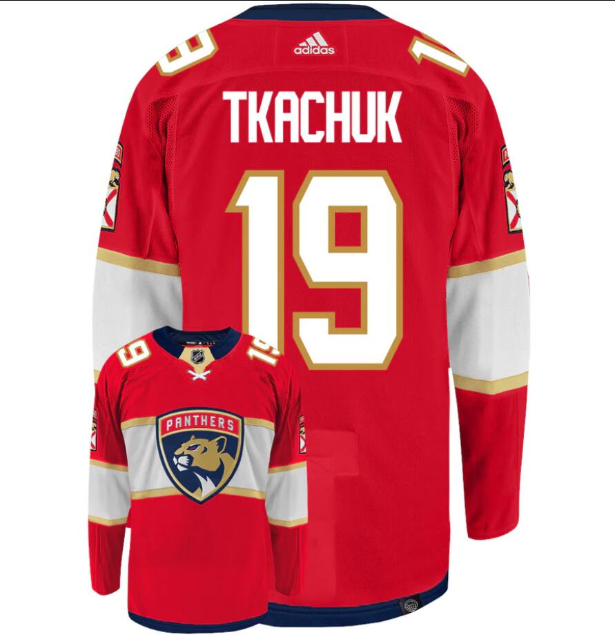 Men's Florida Panthers #19 Matthew Tkachuk Adidas Primegreen Authentic NHL Hockey Jersey