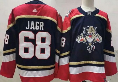 Men's Florida Panthers #68 Jaromir Jagr Black 2021 Reverse Retro Stitched NHL Jersey