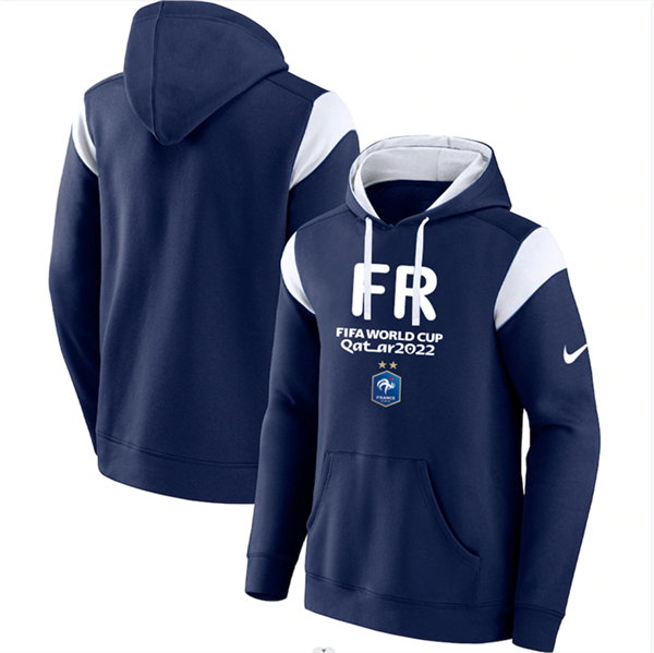 Men's France Navy 2022 FIFA World Cup Soccer Hoodie