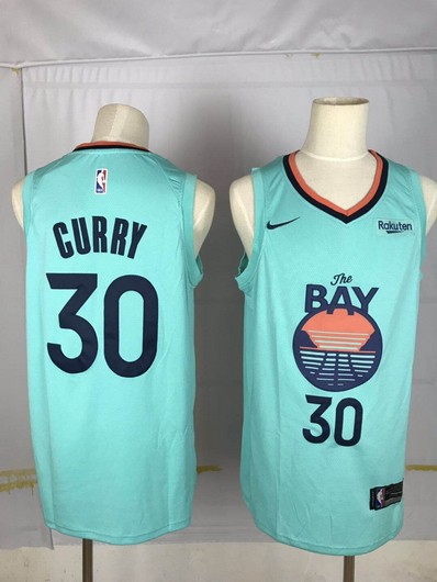 Men's Golden State Warriors #30 Stephen Curry Green 2020 Nike Swingman NEW Stitched NBA Jersey