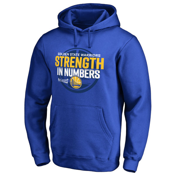 Men's Golden State Warriors Fanatics Branded Royal 2017 NBA Playoffs Participant Drive Pullover Hoodie