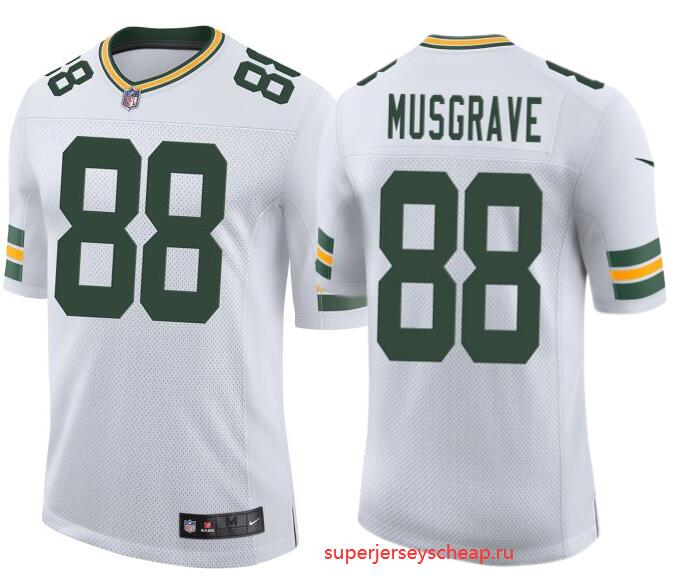 Men's Green Bay Packers #88 Luke Musgrave white Vapor Untouchable Stitched NFL Limited Jersey