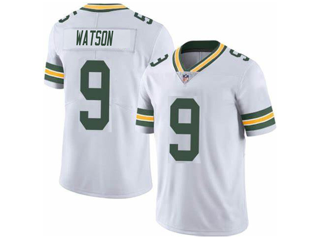 Men's Green Bay Packers #9 Christian Watson White Vapor Untouchable Limited Stitched Football Jersey
