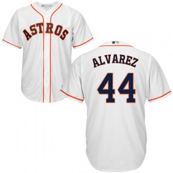 Men's Houston Astros #44 Yordan Alvarez Majestic Cool Base Home White Jersey