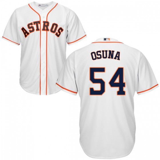 Men's Houston Astros Roberto Osuna Majestic Cool Base Home White Jersey