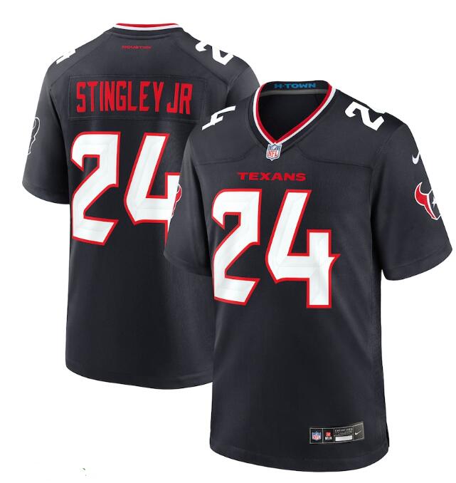Men's Houston Texans #24 Derek Stingley Jr. Navy 2024 Vapor F.U.S.E. Limited Football Stitched Jersey
