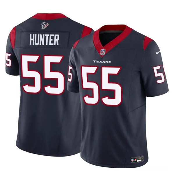 Men's Houston Texans #55 Danielle Hunter Navy 2024 F.U.S.E Vapor Untouchable Limited Football Stitched Jersey