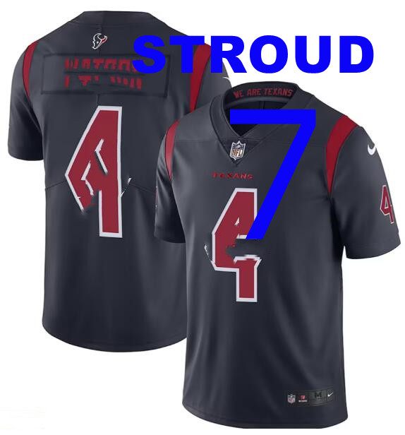 Men's Houston Texans CJ #7 C.J. Stroud Nike Color Rush Vapor Limited Navy Jersey