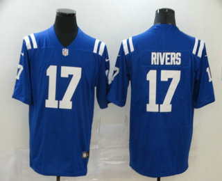 Men's Indianapolis Colts #17 Philip Rivers Royal Blue 2020 Vapor Untouchable Stitched NFL Nike Limited Jersey