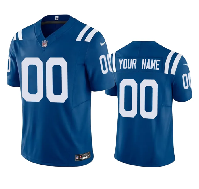 Men's Indianapolis Colts Active Player Custom Blue 2023 F.U.S.E Vapor Untouchable Stitched Football Jersey