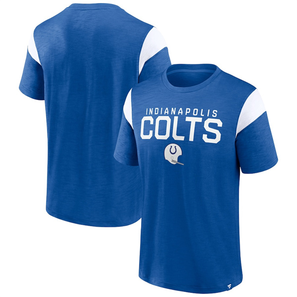 Men's Indianapolis Colts Royal White Home Stretch Team T-Shirt