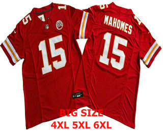 Men's Kansas City Chiefs #15 Patrick Mahomes Red FUSE Limited Vapor Stitched Jersey