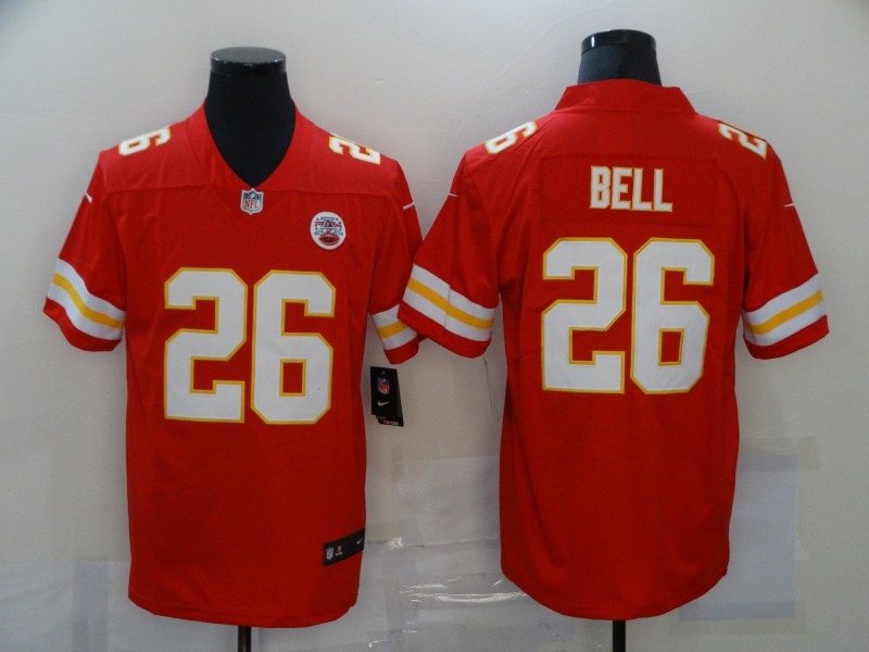 Men's Kansas City Chiefs #26 LeVeon Bell Red 2020 Vapor Untouchable Stitched NFL Nike Limited Jersey
