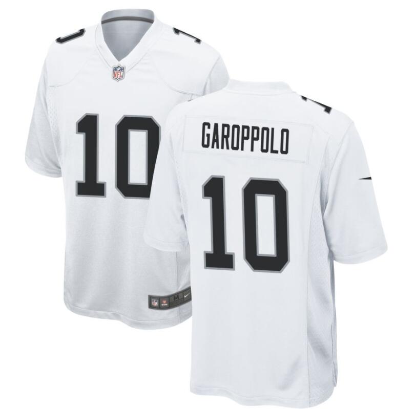 Men's Las Vegas Raiders #10 Jimmy Garoppolo Nike White Game Player Jersey