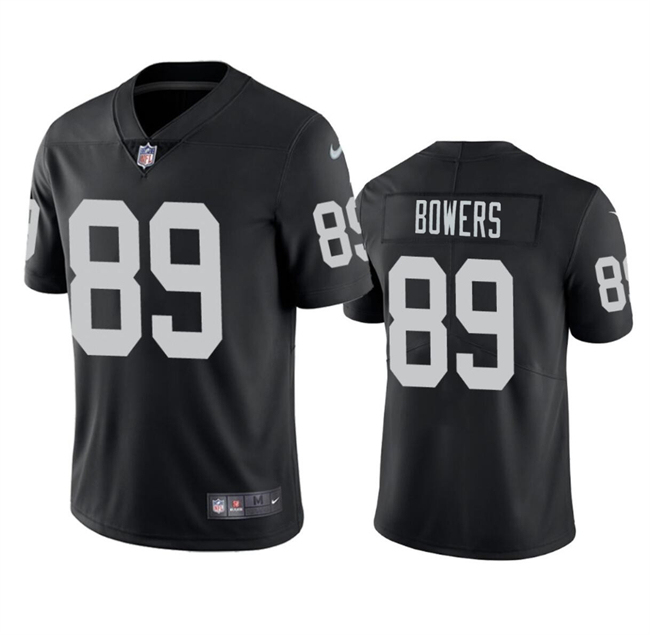 Men's Las Vegas Raiders #89 Brock Bowers Black 2024 Draft Vapor Football Stitched Jersey