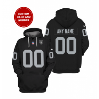 Men's Las Vegas Raiders Active Player Black Custom 2021 Pullover Hoodie