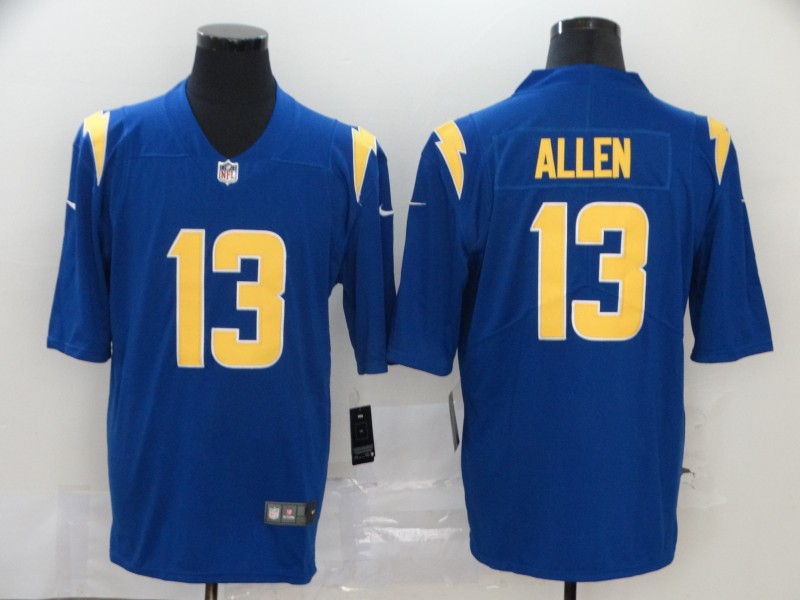 Men's Los Angeles Chargers #13 Keenan Allen Royal Blue 2020 NEW Color Rush Stitched NFL Nike Limited Jersey