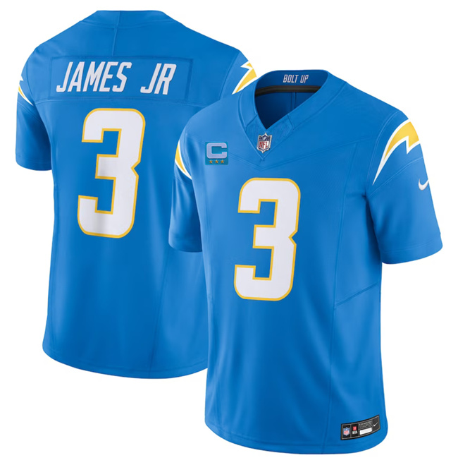 Men's Los Angeles Chargers #3 Derwin James Jr. Light Blue 2023 F.U.S.E. With 3-Star C Patch Vapor Untouchable Limited Football Stitched Jersey