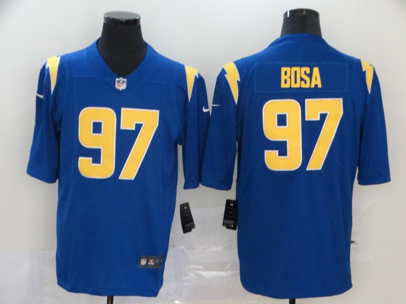 Men's Los Angeles Chargers #97 Joey Bosa Royal Blue 2020 NEW Color Rush Stitched NFL Nike Limited Jersey