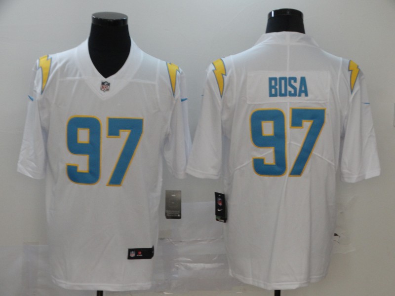 Men's Los Angeles Chargers #97 Joey Bosa White 2020 NEW Vapor Untouchable Stitched NFL Nike Limited Jersey