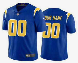 Men's Los Angeles Chargers Customized Electric 2020 New Royal Vapor Untouchable Stitched Limited Jersey
