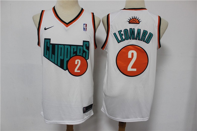 Men's Los Angeles Clippers #2 Kawhi Leonard NEW White 2020 Nike Swingman Stitched NBA Jersey