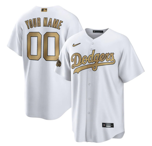 Men's Los Angeles Dodgers Active Player Custom White 2022 All-Star Cool Base Stitched Baseball Jersey