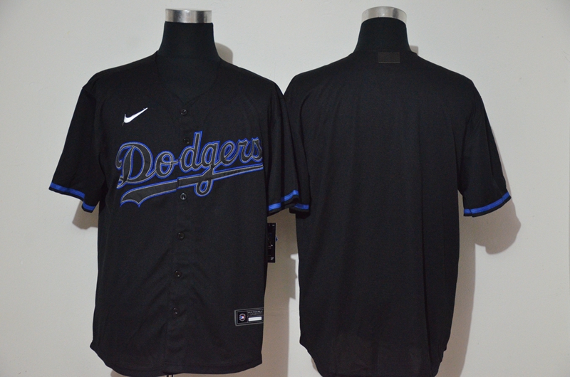 Men's Los Angeles Dodgers Blank Lights Out Black Fashion Stitched MLB Cool Base Nike Jersey
