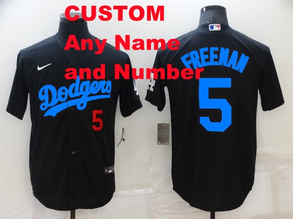Toddler/Kids/Women/Men Los Angeles Dodgers Custom Back With Blue Number  Stitched Cool Base Jersey